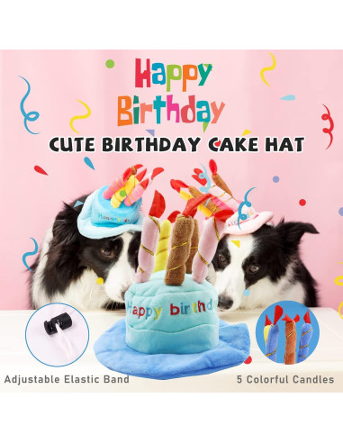 Juego de Juguetes de Cumpleaños para Perros Lilfrd - 9 Piezas