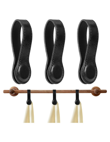 3 Clips Magnéticos de Cuero UYEDUJZ para Toallas de Cocina 3 Clips Magnéticos de Cuero UYEDUJZ para Toallas de Cocina