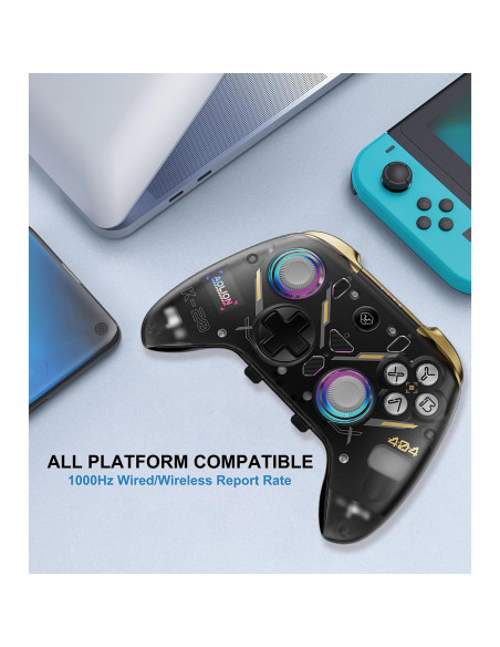 Controlador Bluetooth BLESSOURCE para PC y Móviles RGB 1000mAh Controlador Bluetooth BLESSOURCE para PC y Móviles RGB 1000mAh