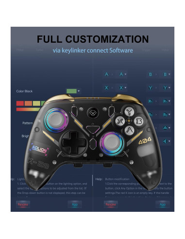Controlador Bluetooth BLESSOURCE para PC y Móviles RGB 1000mAh