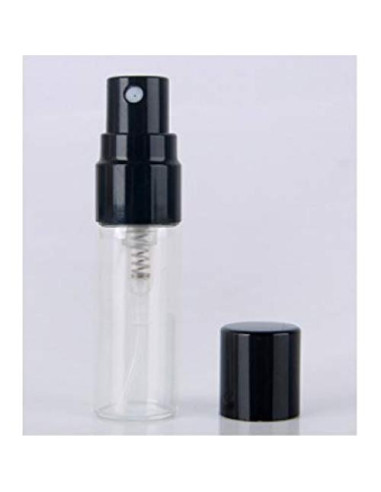Botellas de vidrio atomizador 3ml recargables 20 piezas negras