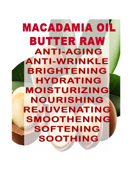 Manteca de Aceite de Macadamia 100% Pura Belleza Botánica 473 ml Manteca de Aceite de Macadamia 100% Pura Belleza Botánica 473 ml