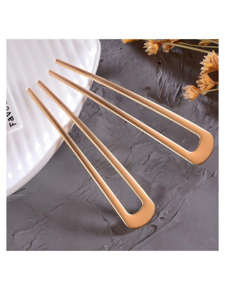 Horquillas de Cabello U-Shape Benefree 2 Pack Dorado Horquillas de Cabello U-Shape Benefree 2 Pack Dorado