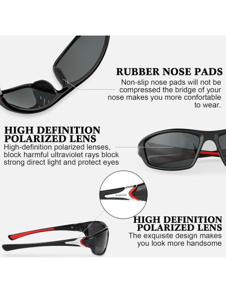 TOODOO Gafas de Sol Polarizadas UV 4 Pares Unisex TOODOO Gafas de Sol Polarizadas UV 4 Pares Unisex