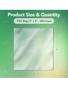 Bolsas de Envoltura Térmica 5x5 cm - 250 Unidades PVC JFP 2