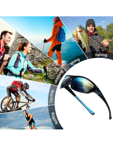 TOODOO Gafas de Sol Polarizadas UV 4 Pares Unisex