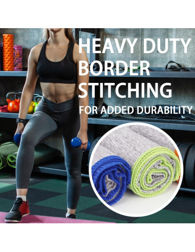 Paquete de 5 Toallas de Microfibra Puomue 68x40.6 cm Secado Rápido