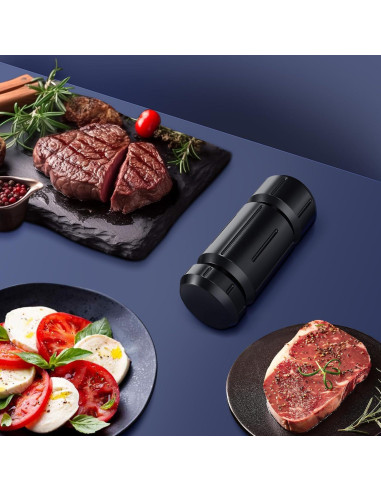 Molino de Pimienta Manual WhiteRhino, Ajustable, 55g, Aluminio