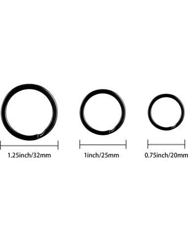 Juego de 30 Anillos de Llave Planos Outus - 19mm, 25mm, 32mm