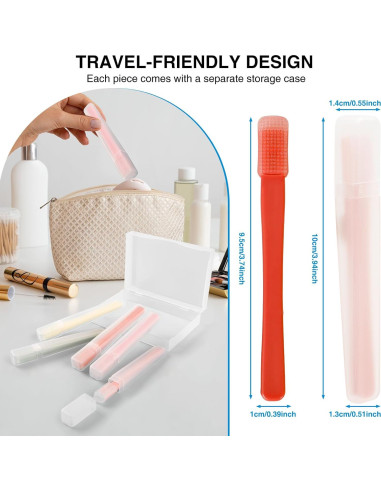 Cepillo de Silicona Suave para Párpados Sensibles - 5 Piezas