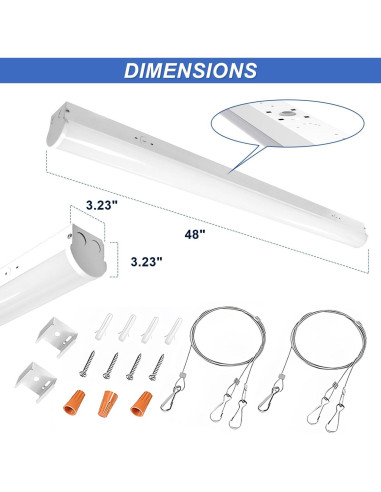 Luz Lineal LED OSTEK 4FT 24W/32W/40W 3CCT Regulable