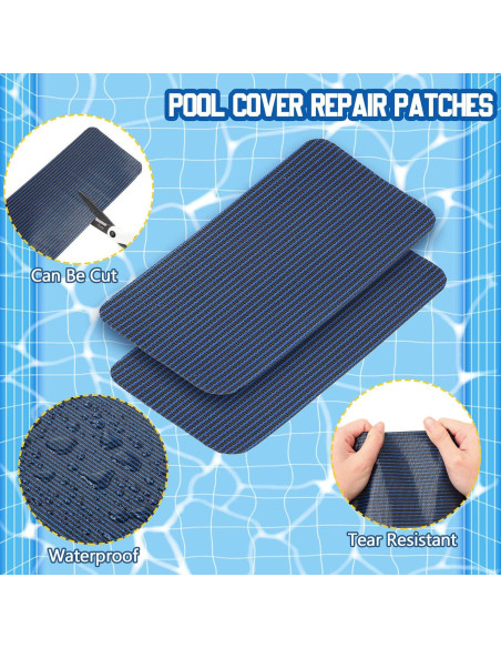 Kit de Parches para Cubierta de Piscina Treela - 6 Piezas 10x20cm Kit de Parches para Cubierta de Piscina Treela - 6 Piezas 10x20cm