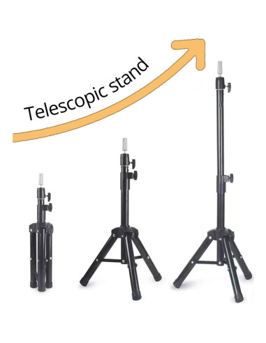 Soporte de Peluca Tripode Ajustable Xue Lang 40" Negro