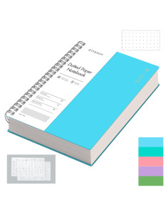 Cuaderno Espiral A4 EMSHOI Punteado 300 Páginas Azul