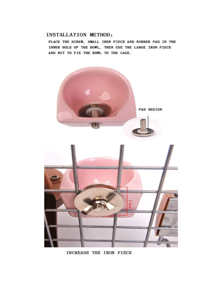 Tazón Cerámica para Mascotas Pequeñas Gutongyuan Rosa S Tazón Cerámica para Mascotas Pequeñas Gutongyuan Rosa S