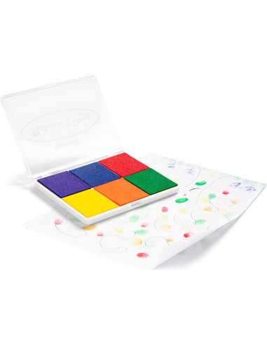 Almohadilla de Sellos Arcoíris Melissa & Doug - 6 Tintas Lavables