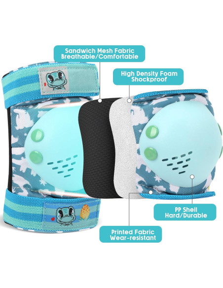 Conjunto Protector 7 en 1 Adicop para Niños 3-8 Años Azul Conjunto Protector 7 en 1 Adicop para Niños 3-8 Años Azul