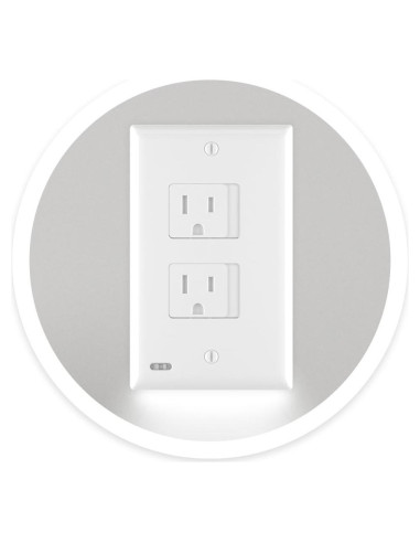 Placa de Cubierta de Seguridad SnapPower 3 Pack LED Blanco