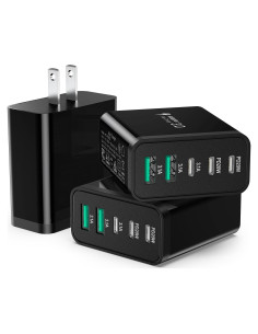Cargador de Pared USB C 5 Puertos 50W Besgoods Carga Rápida