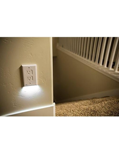 Placa de Cubierta de Seguridad SnapPower 3 Pack LED Blanco