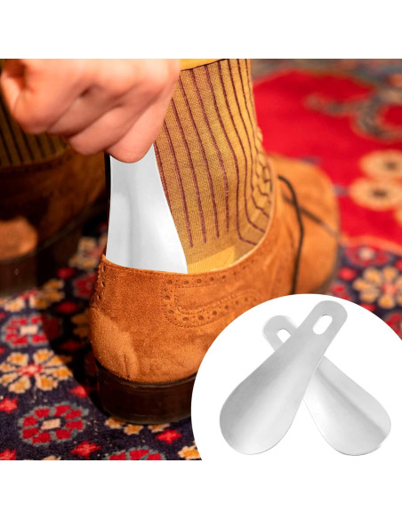 Cuchara para Zapatos Auvotuis Acero Inoxidable 10 cm 2 Pcs Cuchara para Zapatos Auvotuis Acero Inoxidable 10 cm 2 Pcs
