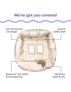 Funda de Carrito de Compras Boppy Croissant - Lavable, 360 2