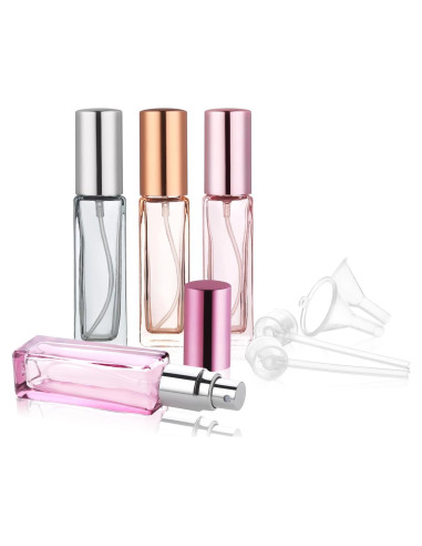 Botella de Perfume Rellenable YOCASII 10ml Vidrio 4PCS Viaje
