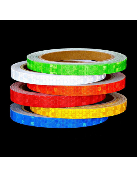 Cintas Adhesivas Reflectantes Zonon, 6 Rollos 1 cm x 48 m Cintas Adhesivas Reflectantes Zonon, 6 Rollos 1 cm x 48 m