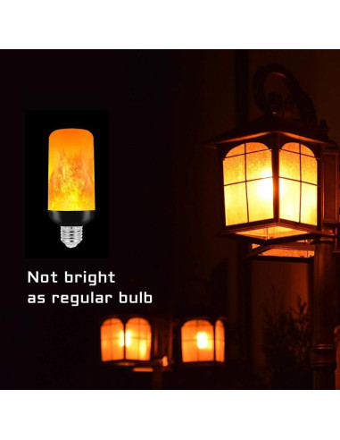 Bombillas LED de Llama Blueye E26 2Packs 3W 4 Modos Decorativas