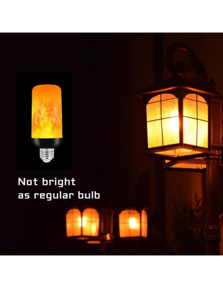 Bombillas LED de Llama Blueye E26 2Packs 3W 4 Modos Decorativas Bombillas LED de Llama Blueye E26 2Packs 3W 4 Modos Decorativas