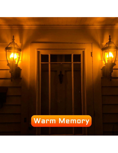 Bombillas LED de Llama Blueye E26 2Packs 3W 4 Modos Decorativas