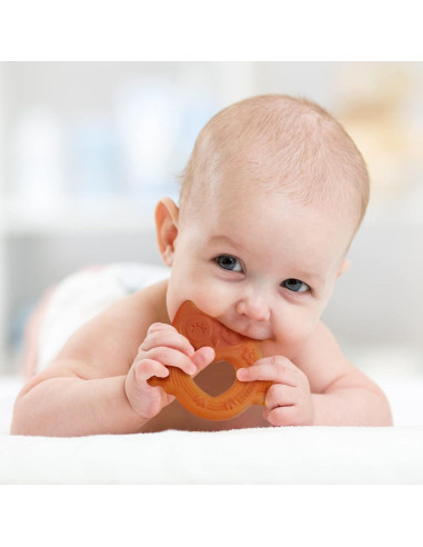 Mordedor de Silicona Haakaa Búho Sonriente 100% Grado Alimenticio