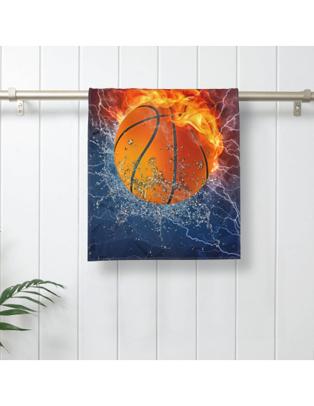 Toallas de Mano Bapcoku Baloncesto 35.56x71.12cm Juego de 2 Toallas de Mano Bapcoku Baloncesto 35.56x71.12cm Juego de 2