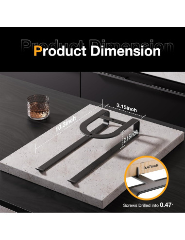 Organizador de Botellas MOJOHAND Negro 2 Paquete para Tazas