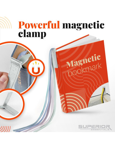 Marcador de Biblia Magnético de Cuero Superior Essentials A-Pastel