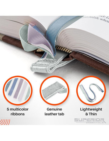 Marcador de Biblia Magnético de Cuero Superior Essentials A-Pastel