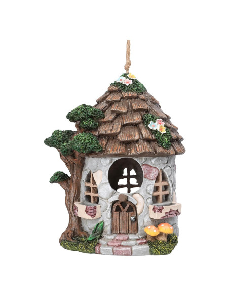 Casa de Pájaro de Resina Yinns para Exterior 21.3cm Casa de Pájaro de Resina Yinns para Exterior 21.3cm