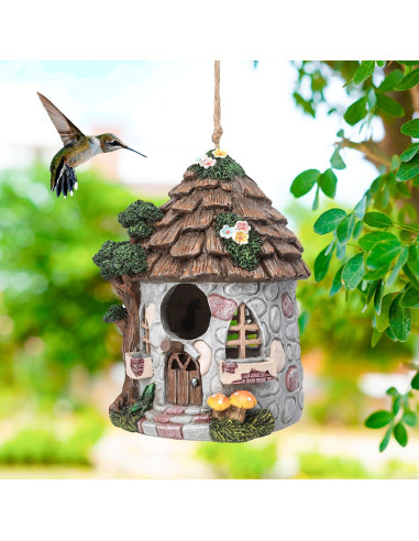 Casa de Pájaro de Resina Yinns para Exterior 21.3cm