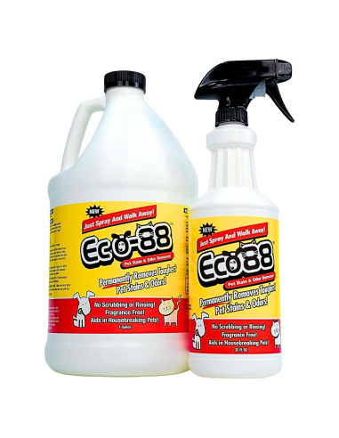 Removedor de Manchas y Olores para Mascotas Eco-88 - 0.95L + 3.79L