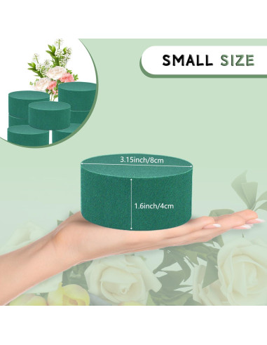 4 Bloques de Espuma Floral Redonda SUPKING 8 cm para Arreglos