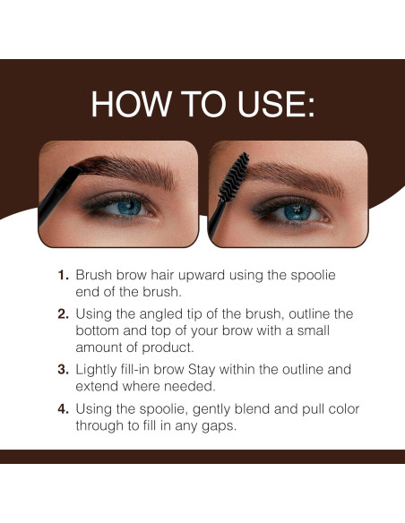 Pomada para Cejas Ardell Marrón Oscuro 32g con Brocha Pomada para Cejas Ardell Marrón Oscuro 32g con Brocha