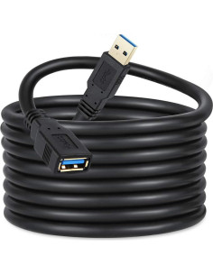 Cable Extensor USB 3.0 3m ZEQKULW Macho a Hembra Negro 2