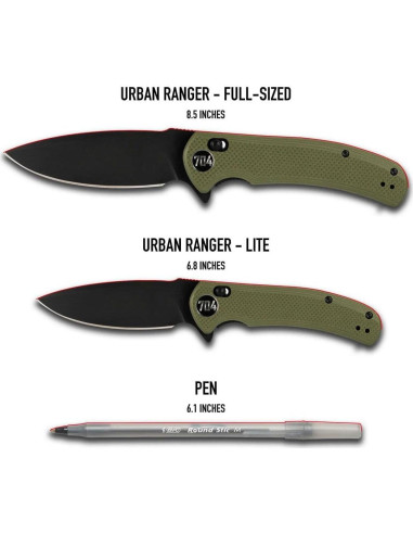 Cuchillo Plegable 704 Gear Urban Ranger V2 9.50 cm Negro