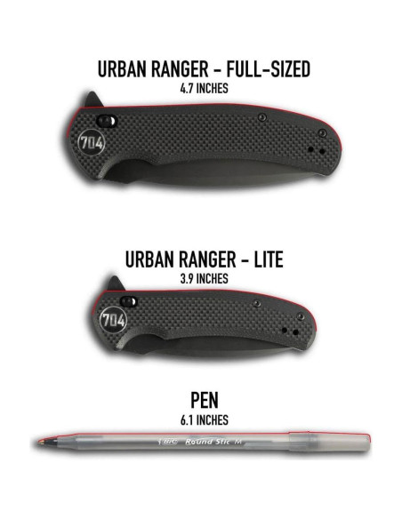 Cuchillo Plegable 704 Gear Urban Ranger V2 9.50 cm Negro Cuchillo Plegable 704 Gear Urban Ranger V2 9.50 cm Negro