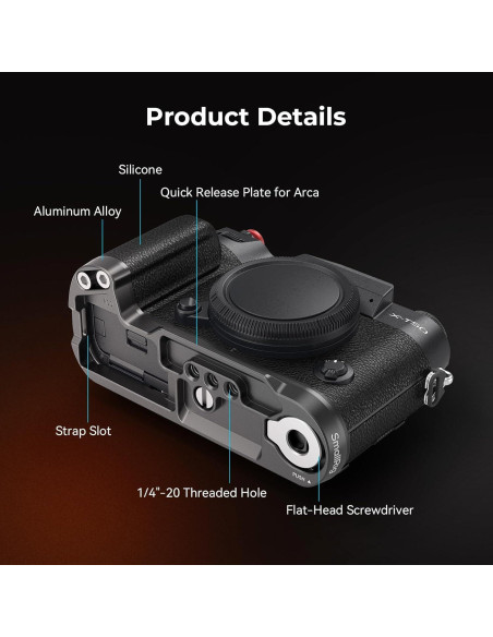 Mango en L de Silicona SmallRig 4783 para FUJIFILM X-T50 Mango en L de Silicona SmallRig 4783 para FUJIFILM X-T50