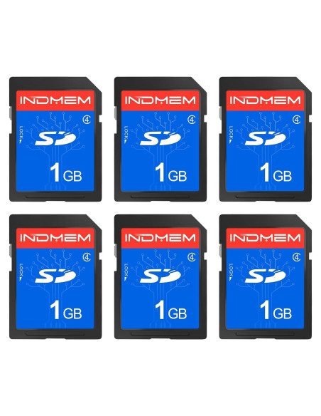 Tarjeta SD INDMEM 1GB Clase 4 - Paquete de 6 Unidades Tarjeta SD INDMEM 1GB Clase 4 - Paquete de 6 Unidades