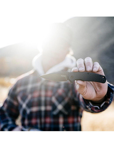 Cuchillo de bolsillo Kershaw Conduit 7.37 cm plegable gris