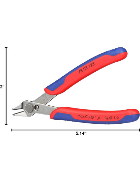 Cortador KNIPEX Super Knips 12.7 cm Acero INOX Multi-Componente Cortador KNIPEX Super Knips 12.7 cm Acero INOX Multi-Componente