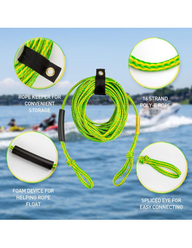 Cuerda de Remolque Botepon 18.29m para Tubing 1 Jinete