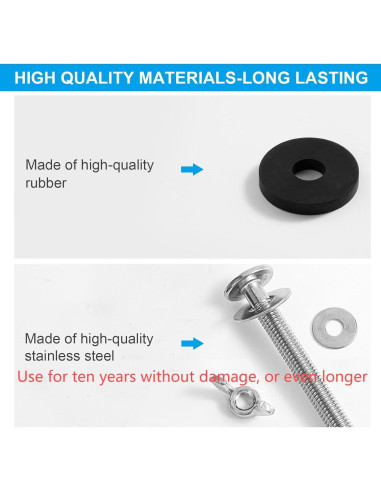 Kit de Tornillos para Asiento de Inodoro Horing 2PCS Acero Inoxidable
